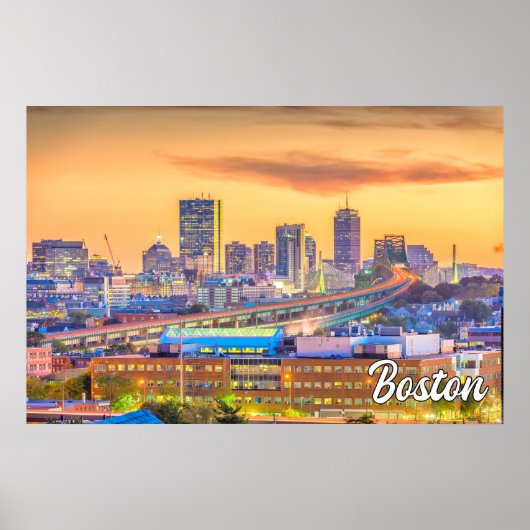 Mooi Boston, Massachusetts, Verenigde Staten Poster (Voorkant)