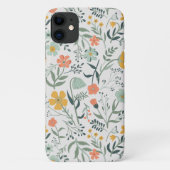 Mooi Botanisch Bloemen Patroon Case-Mate iPhone Case (Achterkant)