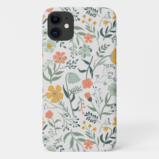 Mooi Botanisch Bloemen Patroon Case-Mate iPhone Case (Achterkant)