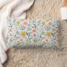 Mooi Botanisch Bloemen Patroon Kussen