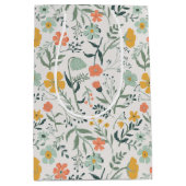 Mooi Botanisch Bloemen Patroon Medium Cadeauzakje (Voorkant)