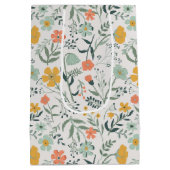 Mooi Botanisch Bloemen Patroon Medium Cadeauzakje (Achterkant)