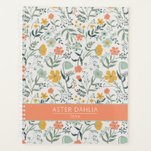 Mooi Botanisch Bloemen Patroon Pas Naam aan