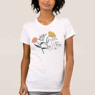 Mooi Botanisch Bloemen Patroon T-shirt