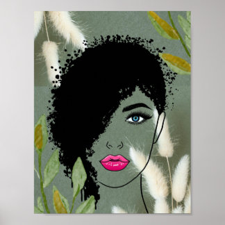 Mooi Botanisch Meisje Poster