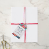 Mooi botanisch meisjesachtig bloemendank je cadeaulabel (Met Touw)