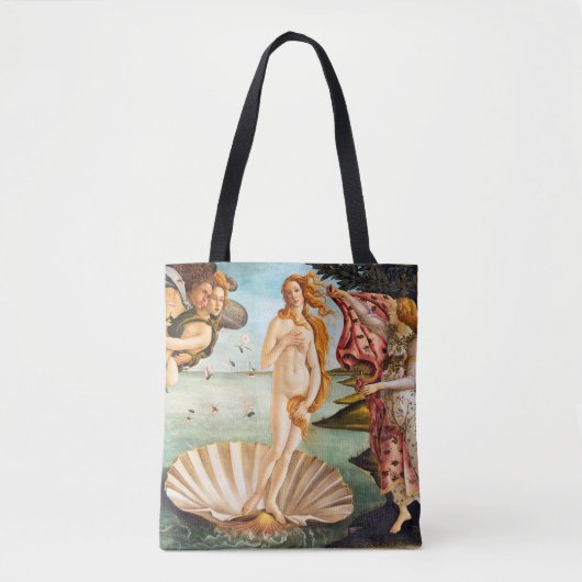 Mooi Botticelli Venus gerestaureerd en verkleurd Tote Bag (Voorkant)