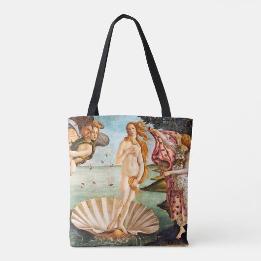 Mooi Botticelli Venus gerestaureerd en verkleurd Tote Bag (Achterkant)