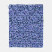 Mooi, breipatroon, gebreid, blauw en fleece deken (Voorkant)