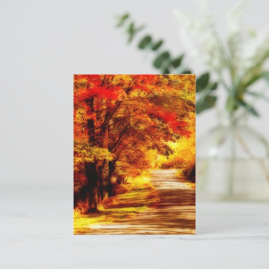 Mooi Briefkaart in de herfst (Staand voorkant)