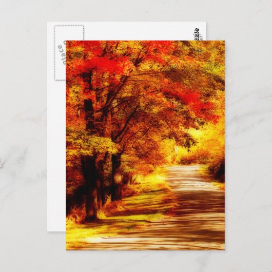 Mooi Briefkaart in de herfst (Voorkant / Achterkant)