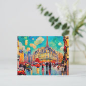 Mooi Briefkaart in Parijs (Staand voorkant)