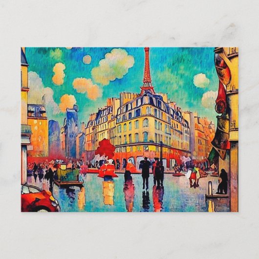 Mooi Briefkaart in Parijs (Voorkant)