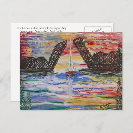 Mooi Briefkaart uit de buurt van de deur (Voorkant / Achterkant)