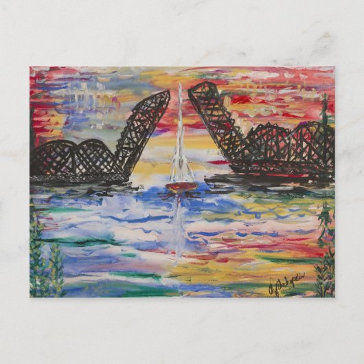 Mooi Briefkaart uit de buurt van de deur (Voorkant)