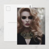 Mooi Briefkaart van Blonde (Voorkant / Achterkant)