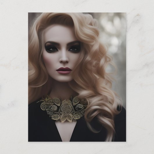 Mooi Briefkaart van Blonde (Voorkant)
