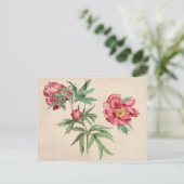 Mooi  Briefkaart van Botanische Illustratie (Staand voorkant)