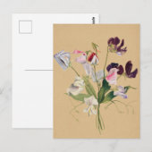 Mooi  Briefkaart van Botanische Illustratie (Voorkant / Achterkant)