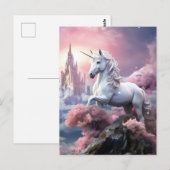 Mooi Briefkaart van Unicorn (Voorkant / Achterkant)