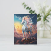 Mooi Briefkaart van Unicorn (Staand voorkant)