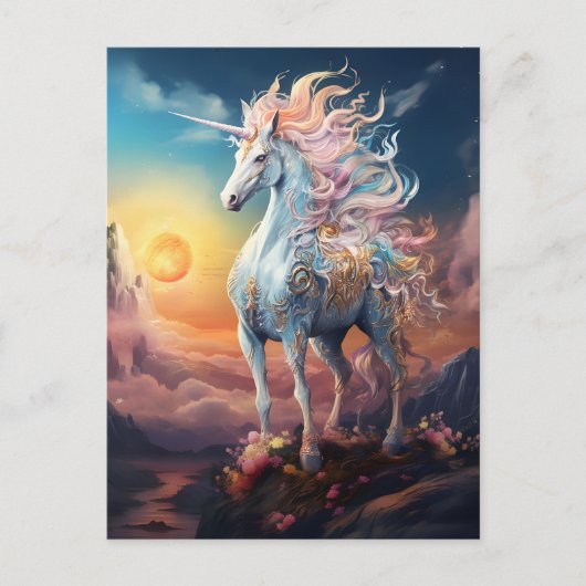 Mooi Briefkaart van Unicorn (Voorkant)