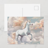 Mooi Briefkaart van Unicorn (Voorkant / Achterkant)