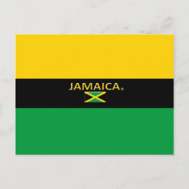 Mooi Briefkaart voor Jamaica-vlagkleuren