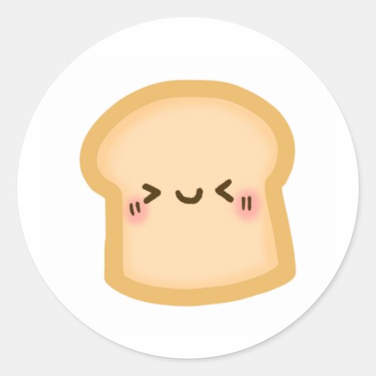 Mooi brood ronde sticker (Voorkant)