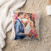 Mooi bruidspaar met Schattige grappig Kussen (Deken)