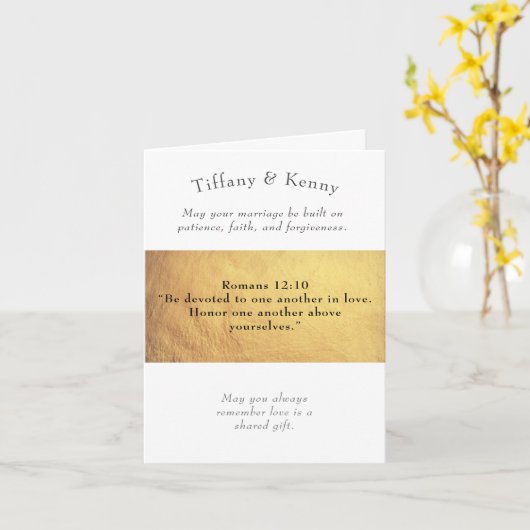 MOOI BRUILOFT WENSKAART KAART (Gele Bloem)