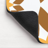 Mooi bruin bloemblad patroon muismat (Hoek)