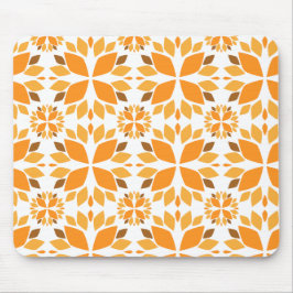 Mooi bruin bloemblad patroon muismat