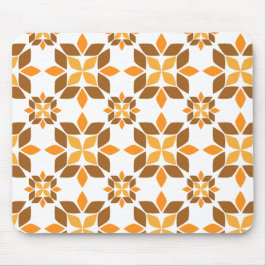 Mooi bruin bloemblad patroon muismat