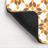 Mooi bruin bloemblad patroon muismat (Hoek)