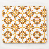 Mooi bruin bloemblad patroon muismat (Voorkant)