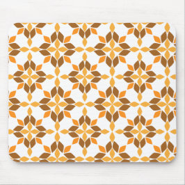 Mooi bruin bloemblad patroon muismat