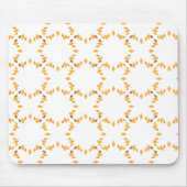 Mooi bruin bloemblad patroon muismat (Voorkant)