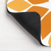 Mooi bruin bloemblad patroon muismat (Hoek)