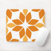 Mooi bruin bloemblad patroon muismat (Met muis)