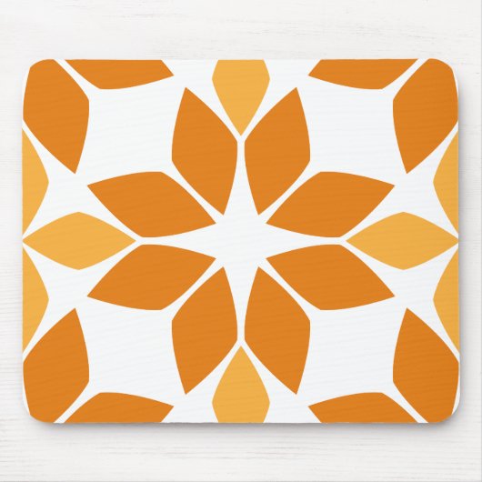 Mooi bruin bloemblad patroon muismat (Voorkant)