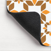 Mooi bruin bloemblad patroon muismat (Hoek)