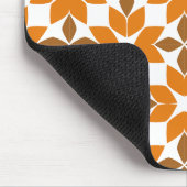 Mooi bruin bloemblad patroon muismat (Hoek)