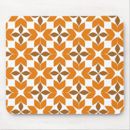 Mooi bruin bloemblad patroon muismat