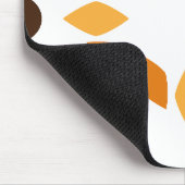 Mooi bruin bloemblad patroon muismat (Hoek)