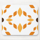 Mooi bruin bloemblad patroon muismat (Voorkant)