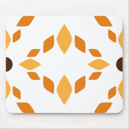 Mooi bruin bloemblad patroon muismat