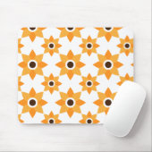 Mooi bruin bloemblad patroon muismat (Met muis)