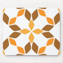 Mooi bruin bloemblad patroon muismat