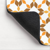 Mooi bruin bloemblad patroon muismat (Hoek)